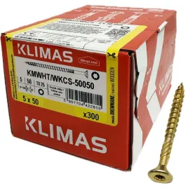 wkrety-do-drewna-uniwersalne-wkcs-50x50-stozek-tx25-zolte-300szt-wkretmet