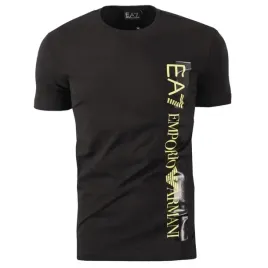 t-shirt-emporio-armani-ea7-duze-zlote-logo-czarny