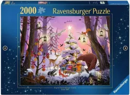 puzzle-2000-elementow-swieta-w-lesie-choinka-las-ravensburger