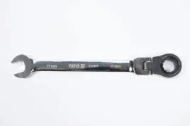 yato-klucz-plasko-oczkowy-11-mm-z-grzechotka-i-przegubem