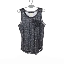 top-damski-matalan-czarny-w-biale-kropki-m