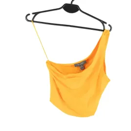 top-damski-primark-pomaranczowy-na-jedno-ramie-bawelna-krotki-xs