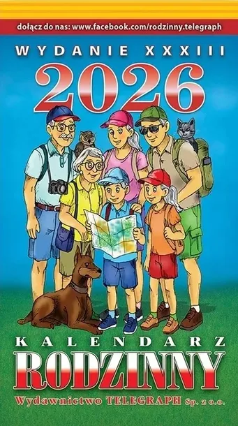 Kalendarz zrywany 2026 zdzierak ścienny rodzinny