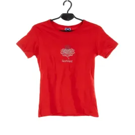 t-shirt-damski-scotland-czerwony-z-dzetami-okragly-dekolt-m