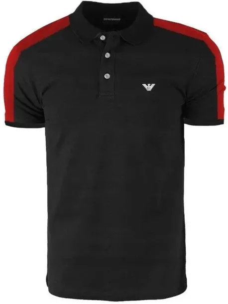 EMPORIO ARMANI KOSZULKA POLO MĘSKA CZARNA EA7