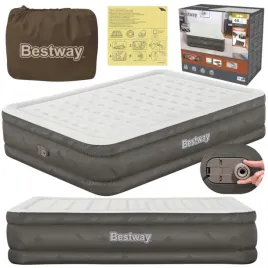 materac-dmuchany-welurowy-z-pompka-230v-dwuosobowy-203x152cm-wysoki-bestway