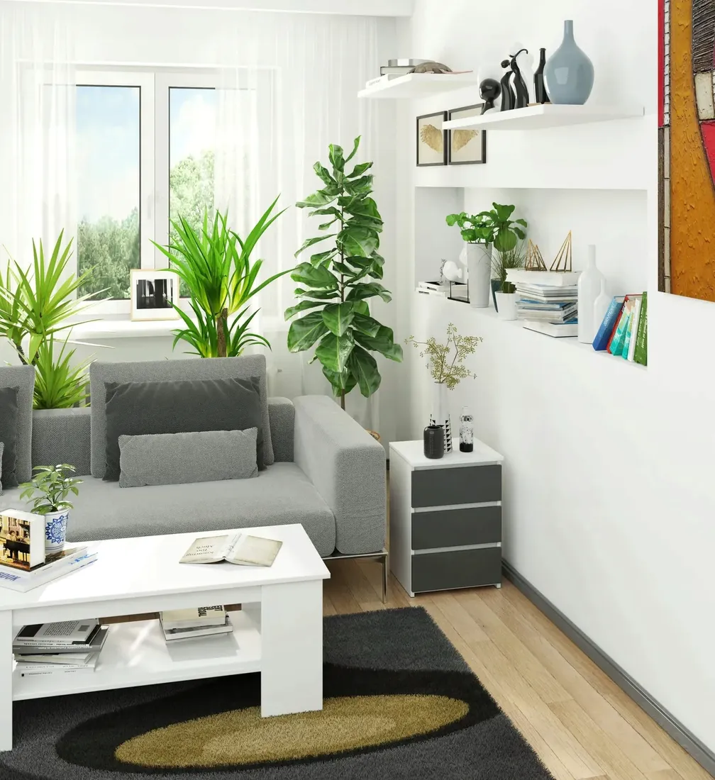 komoda-cl3-40-biala-szara-stan-nowy