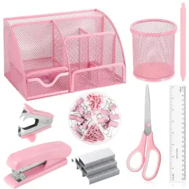 przybornik-zestaw-dla-dziecka-organizer-na-biurko-z-akcesoriami-rozowy-mesh
