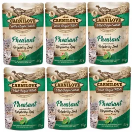 carnilove-mokra-karma-dla-kota-bazant-liscie-maliny-6x85g
