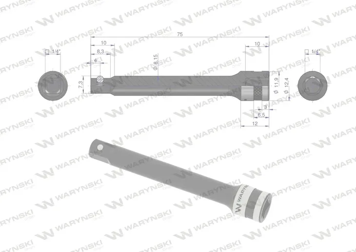 przedluzka-1-4-75-mm-warynski-stan-nowy