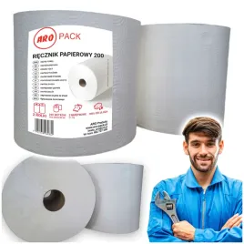 recznik-papierowy-czysciwo-biale-2x-200m-aro-pack-2w-400m-celuloza-chlonna