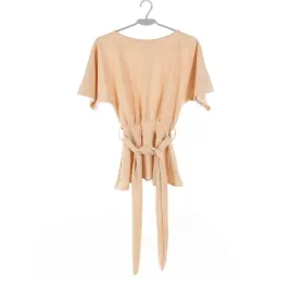 bluzka-damska-boohoo-bezowa-krotki-rekaw-wiazana-34