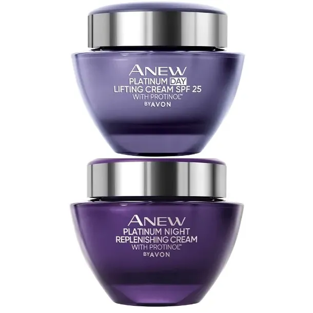 AVON Anew Platinum Zestaw Liftingujący Krem na Dzień i na Noc