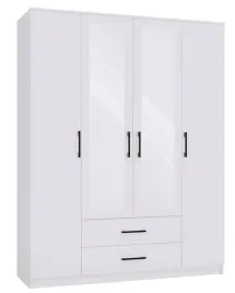 szafa-romana-160-cm-biala-lustro-2-drzwi-2-szuflady-sypialnia-przedpokoj