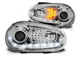 lampy-reflektory-vw-golf-4-iv-daylight-chrome-led