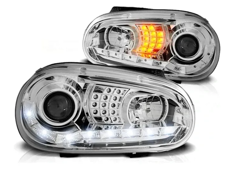 lampy-reflektory-vw-golf-4-iv-daylight-chrome-led-stan-nowy