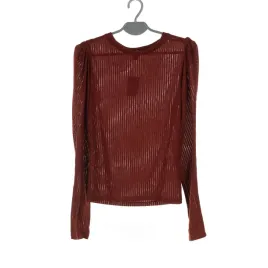 bluzka-damska-primark-bordowa-dlugie-rekawy-prazkowana-xs