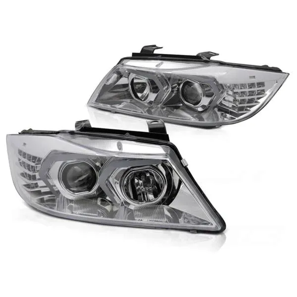 lampy-przednie-bmw-e90-e91-05-08-chrome-led-stan-nowy