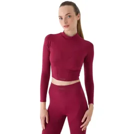 koszulka-damska-4f-longsleeve-fnk-f483-burgund-4fraw24tflof483-60s-m-l