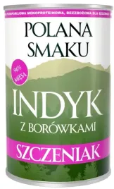 polana-smaku-indyk-borowka-400g-karma-mokra-dla-szczeniat