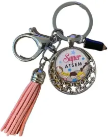 brelok-breloczek-do-kluczy-super-atsem-srebrny-rozowy-nadruk-fredzel