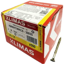 wkrety-do-drewna-uniwersalne-wkcs-30x35-stozek-tx10-zolte-500szt-wkretmet