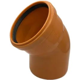 kolano-45-kanalizacyjne-pomaranczowe-160-sn4-pvc-pipelife