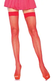 nylon-fishnet-thigh-highs-red