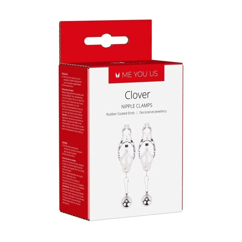 me-you-us-clover-nipple-clamp-silver
