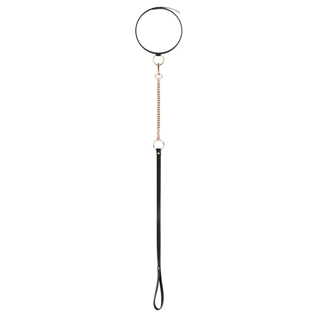 rosy-gold-collar-with-leash-black