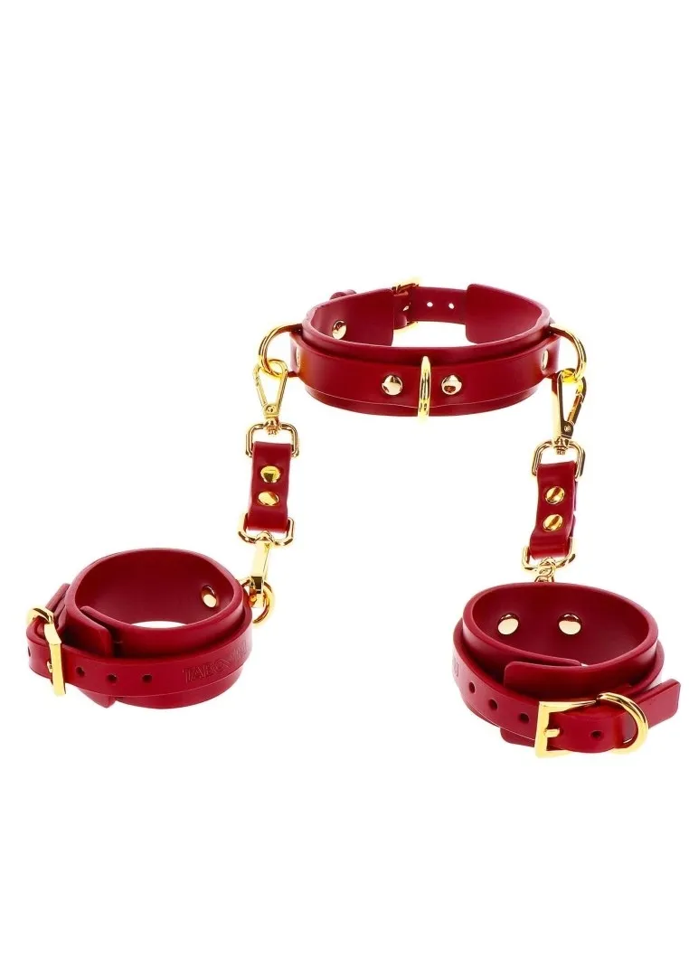 d-ring-collar-and-wrist-cuffs-red
