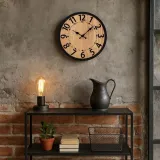 zegar-scienny-drewniany-loftowy-abbas-35-cm-stan-nowy