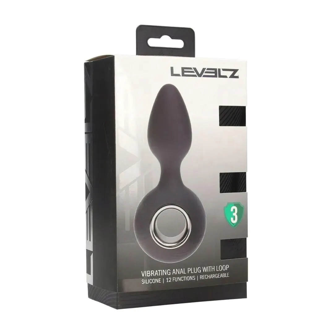 vibrating-silicone-anal-plug-with-loop-black