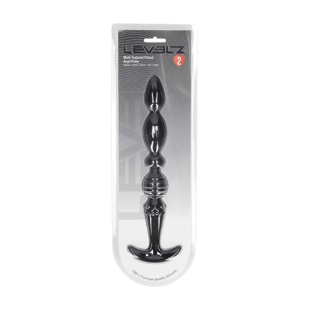 multi-textured-silicone-flared-anal-probe-black