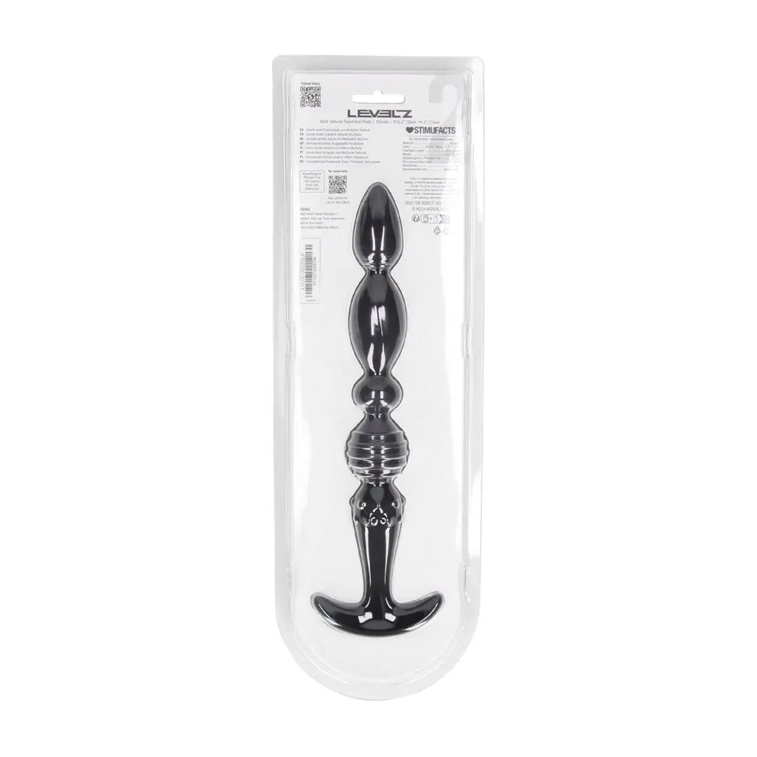 multi-textured-silicone-flared-anal-probe-black
