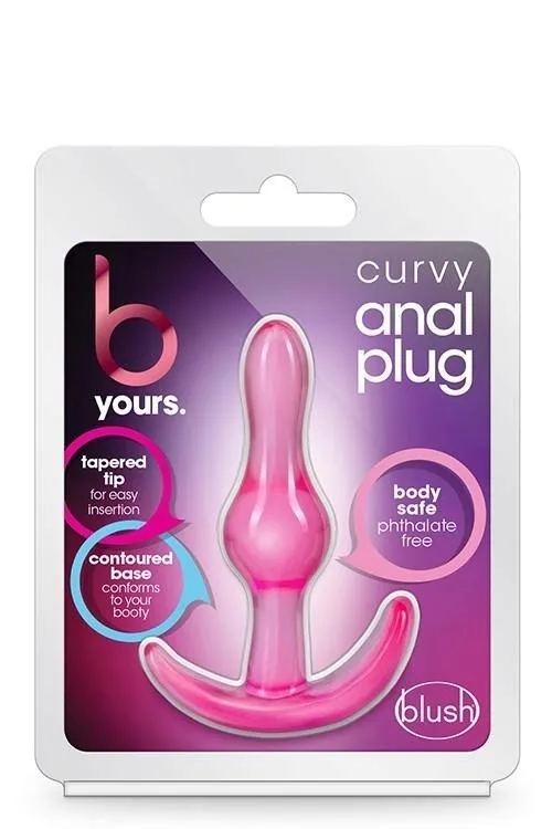b-yours-curvy-anal-plug-pink