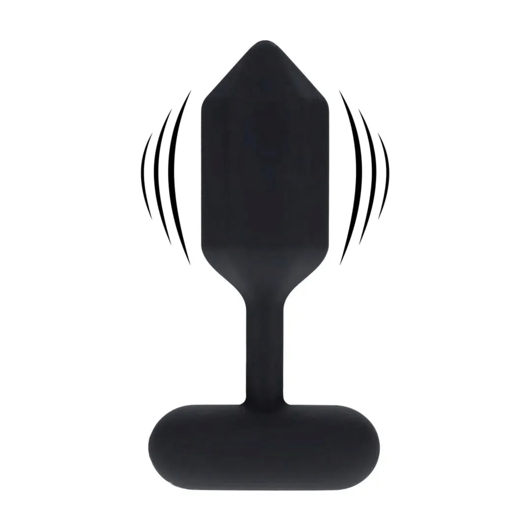 hexagonal-vibrating-silicone-anal-plug-m-black