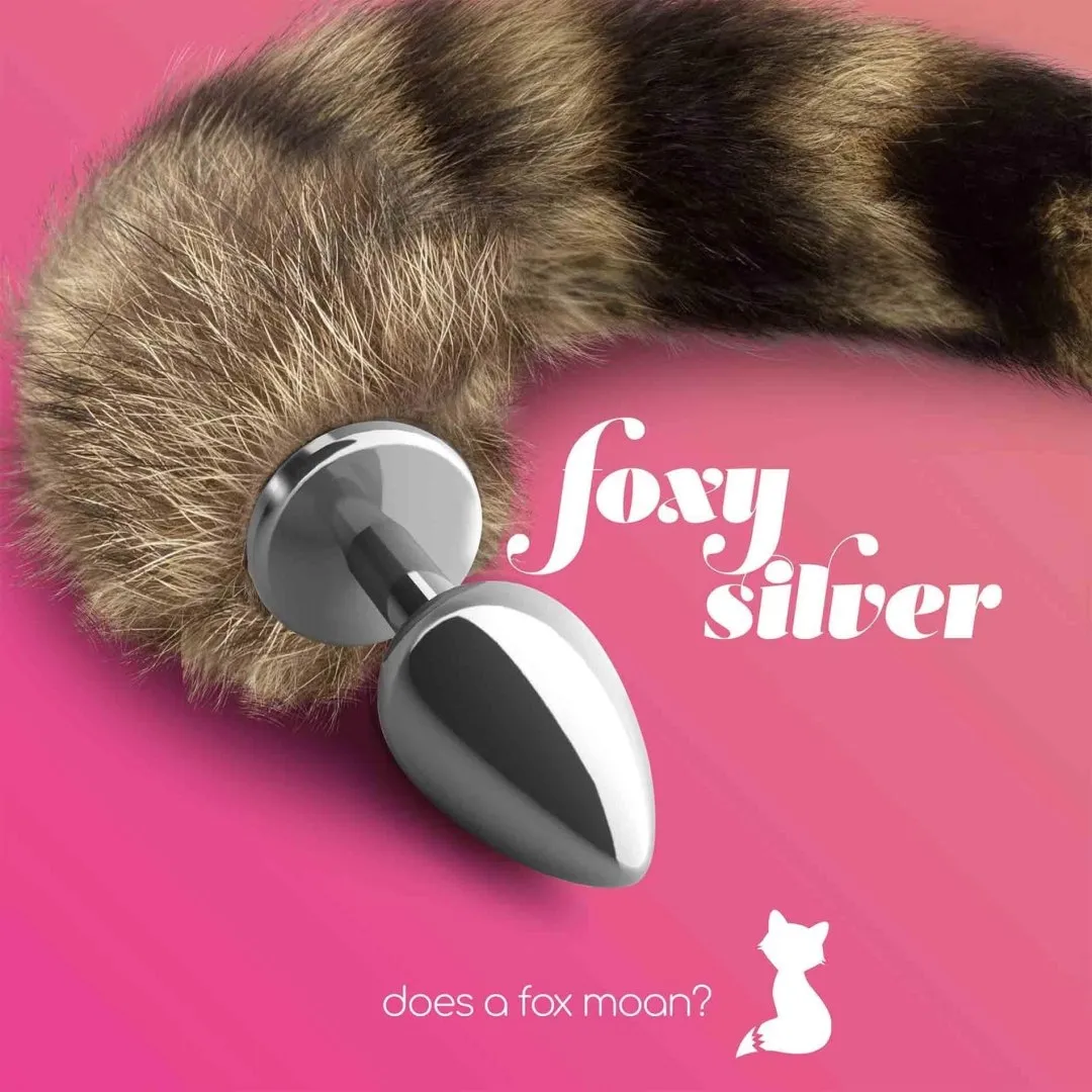 foxy-silver-metal-anal-plug-with-tail-crushious
