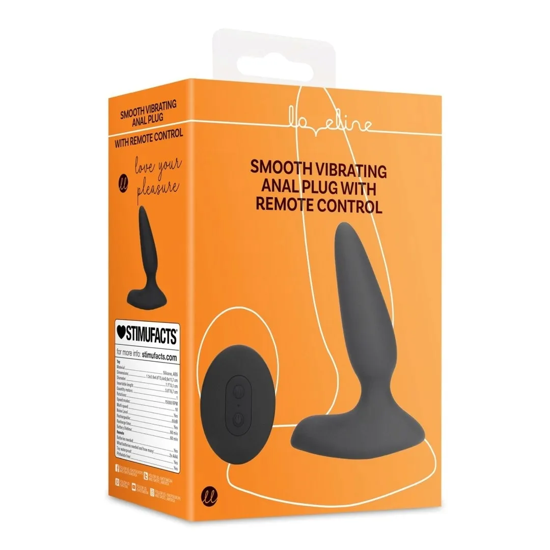 smooth-vibrating-anal-plug-with-remote-control
