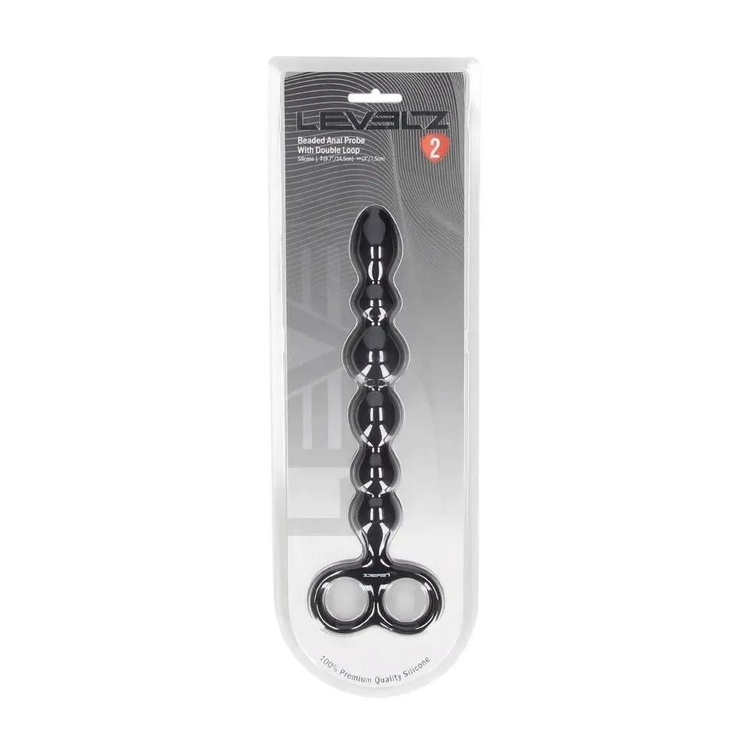 beaded-silicone-anal-probe-with-double-loop-black