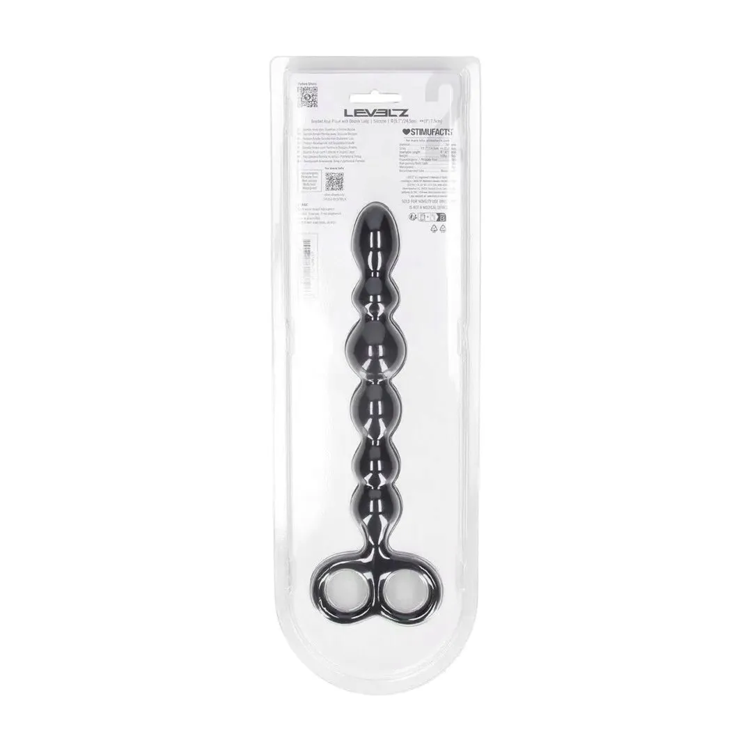beaded-silicone-anal-probe-with-double-loop-black