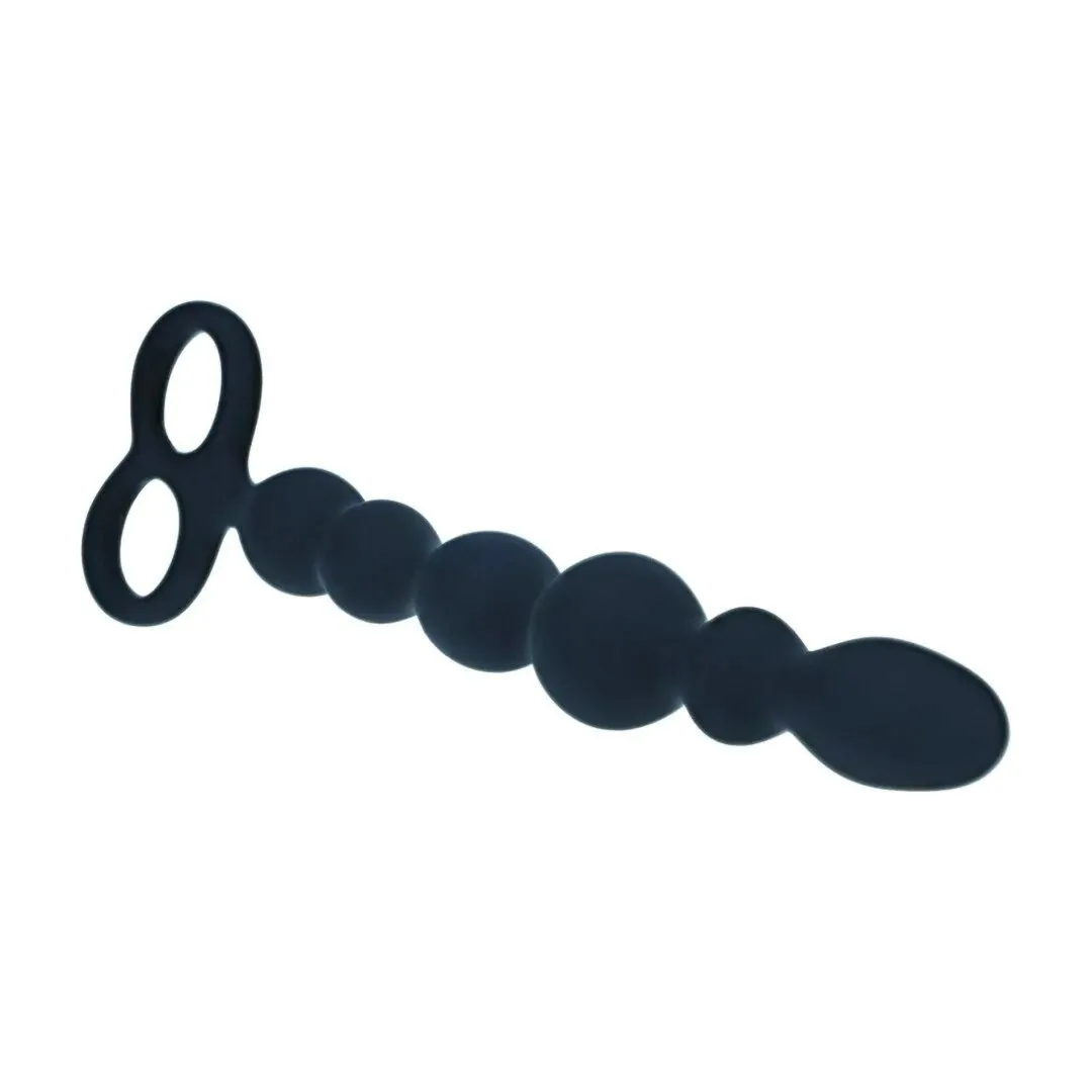 beaded-silicone-anal-probe-with-double-loop-black