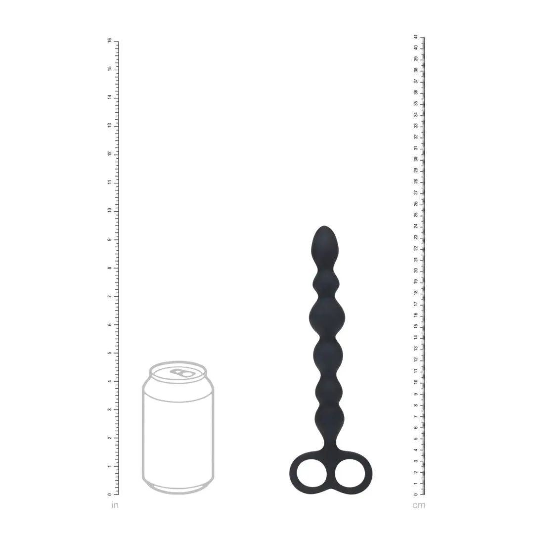 beaded-silicone-anal-probe-with-double-loop-black