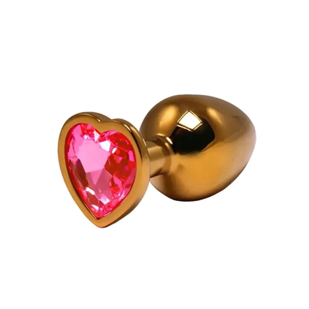 gold-medium-heart-shaped-butt-plug-with-pink-crystal