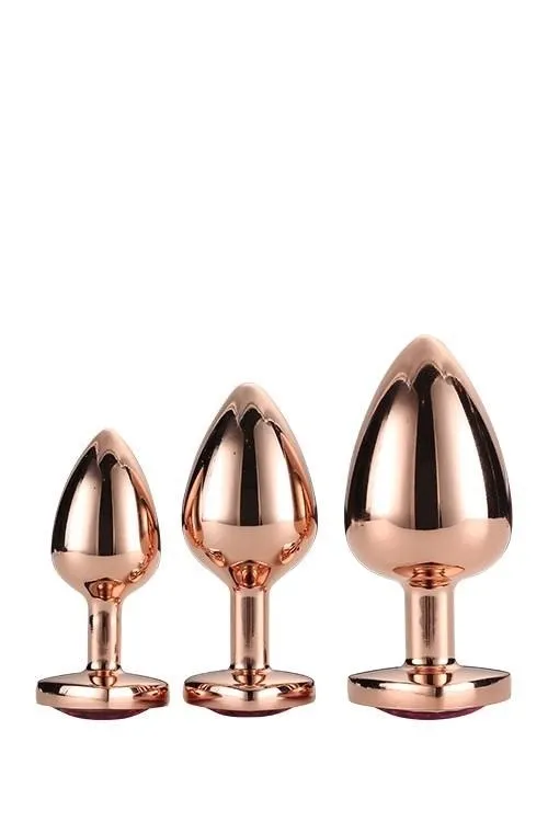 gleaming-love-rose-gold-plug-set