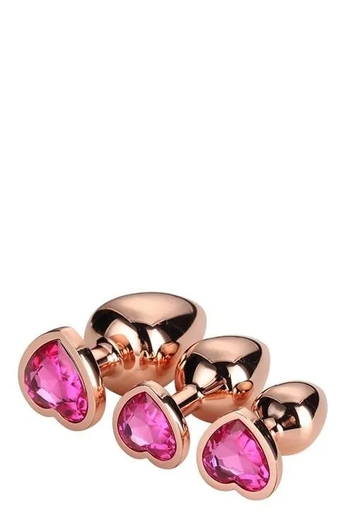 gleaming-love-rose-gold-plug-set