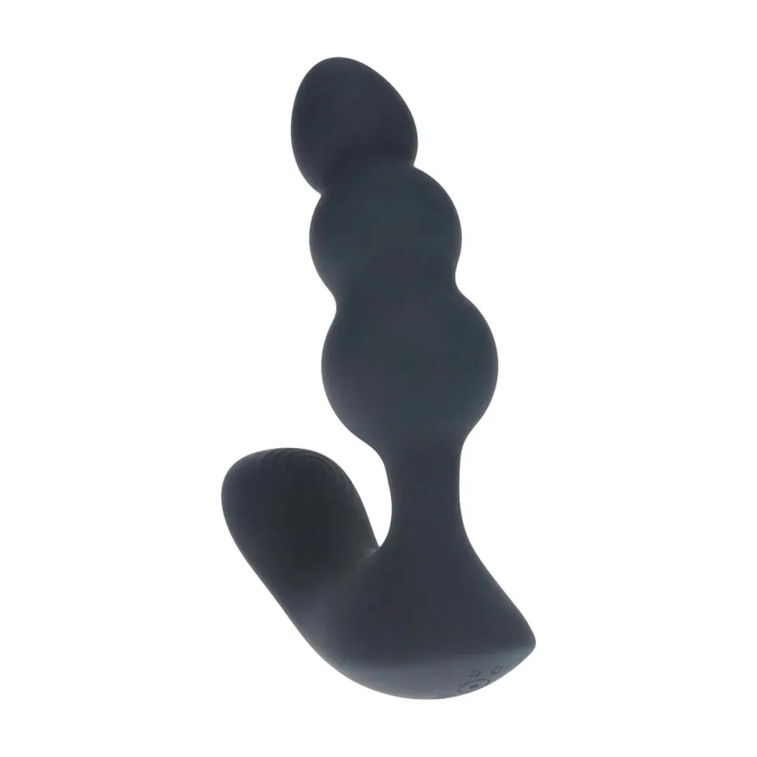 dual-motor-remote-control-beaded-vibrating-liquid-silicone-prostate-stimula