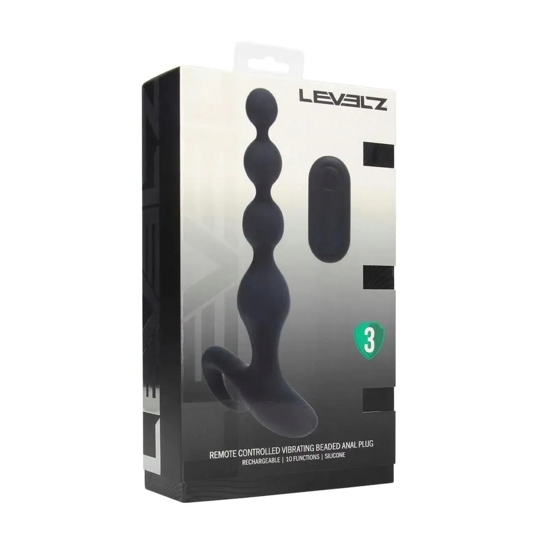 remote-control-beaded-vibrating-silicone-anal-plug-black