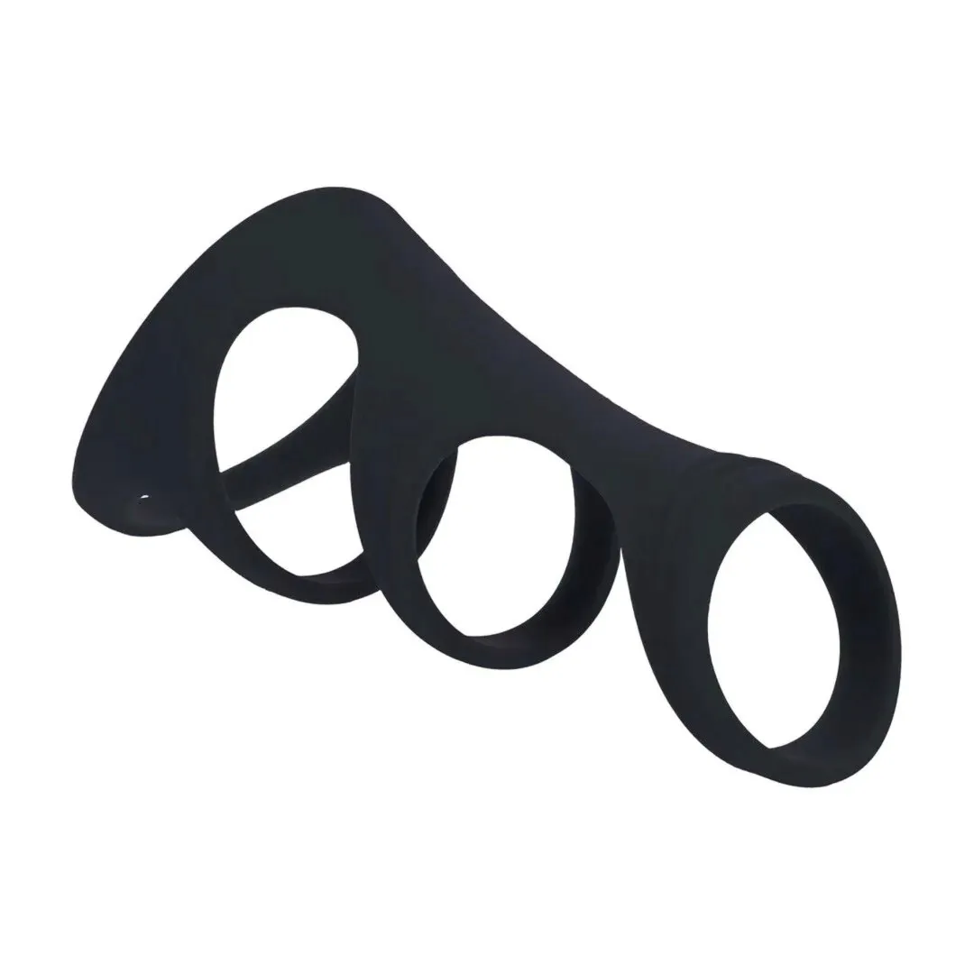 3-loop-silicone-cockring-black