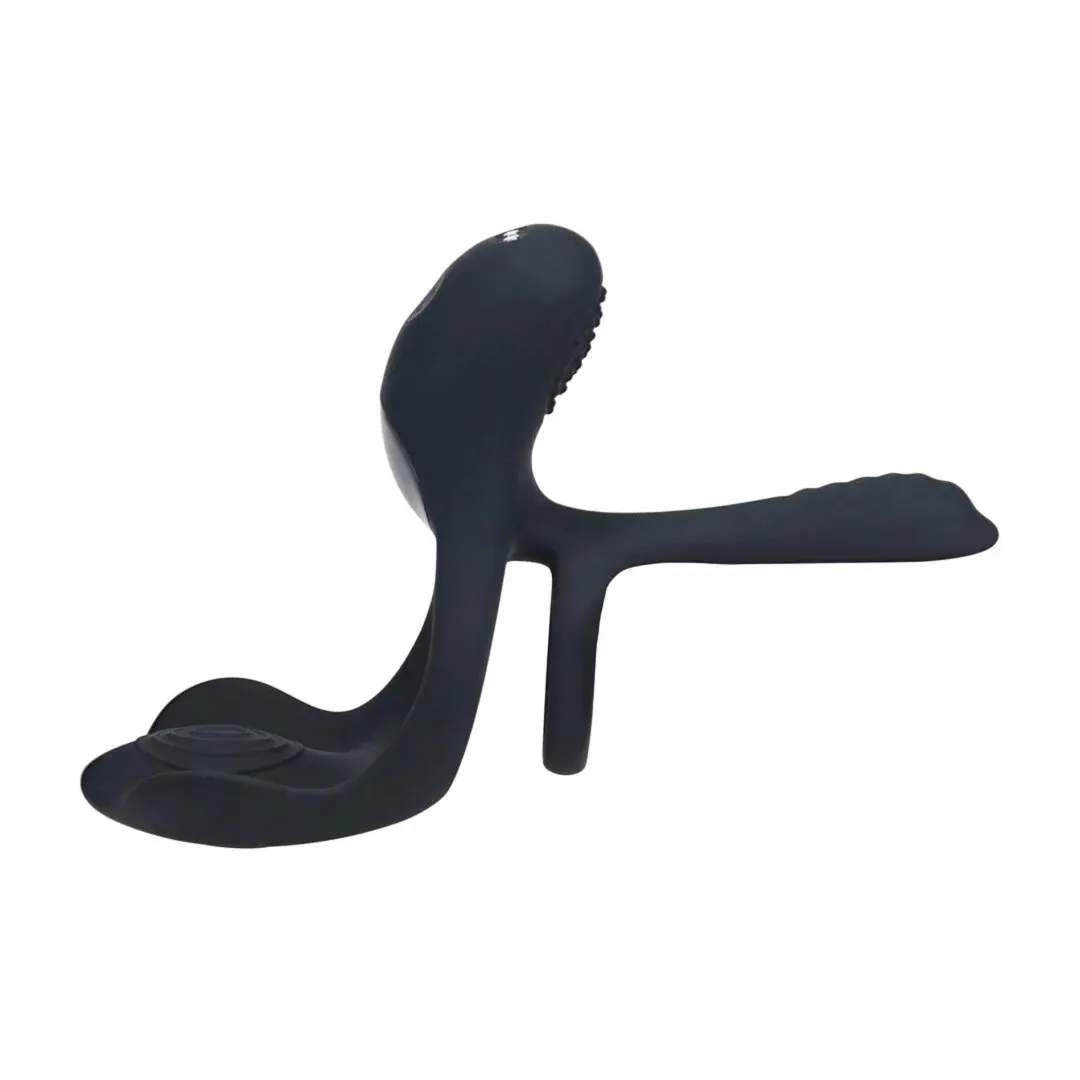 triple-motor-vibrating-silicone-cockring-black